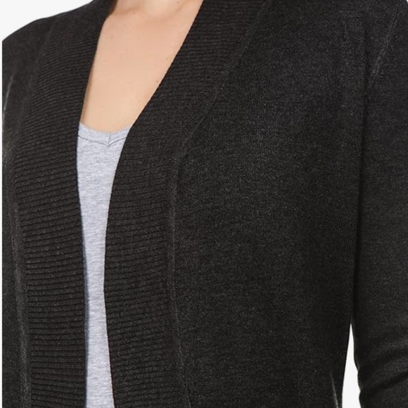 Cielo Charcoal Gray Longline Cardigan - Picture 5 of 16